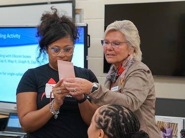 Dr. Carol Tolman hosting PD session